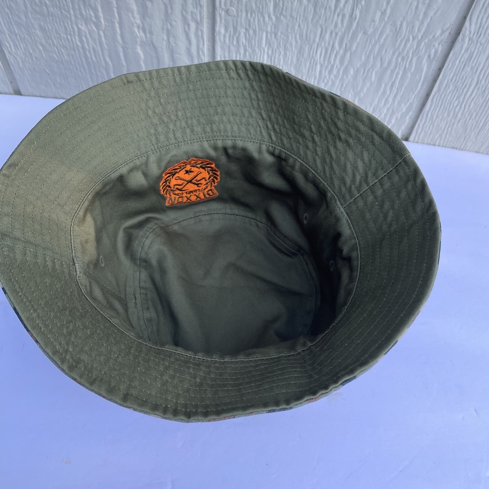 Dixxon Bucket Hat mens One size Green CAMO Reversible outdoor camping Hiking Log - Picture 5 of 11